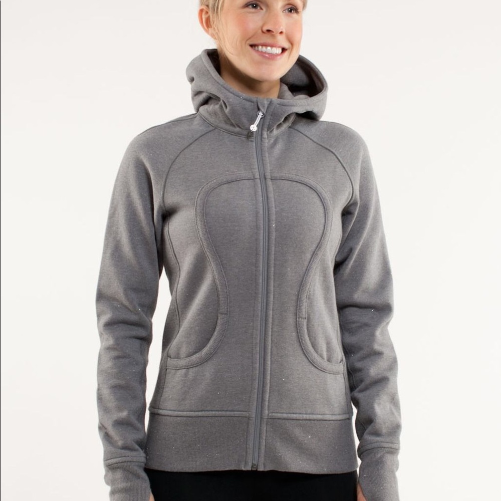 GREY LULULEMON SCUBA HOODIE